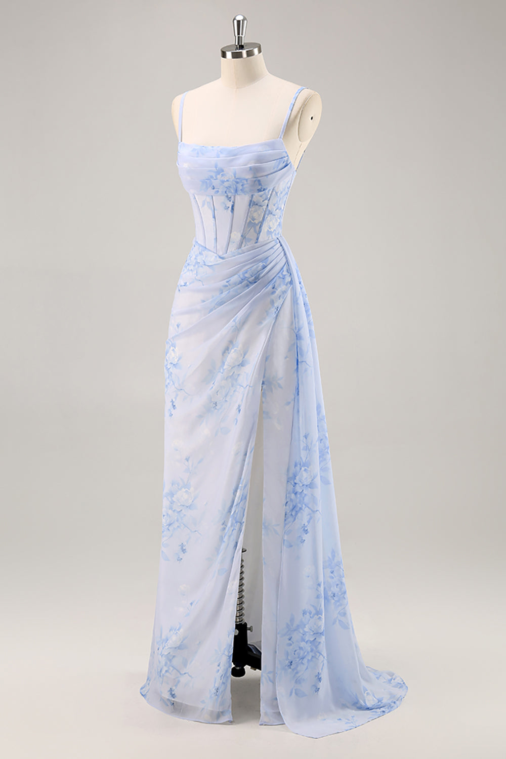 Valeska Floral Ruched Corset Dress