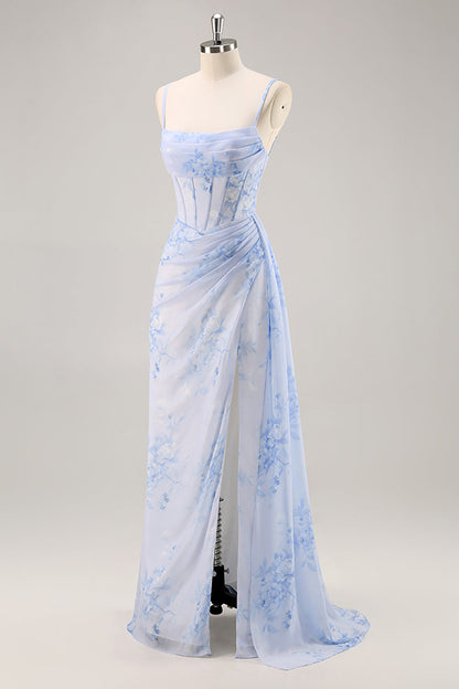 Valeska Floral Ruched Corset Dress