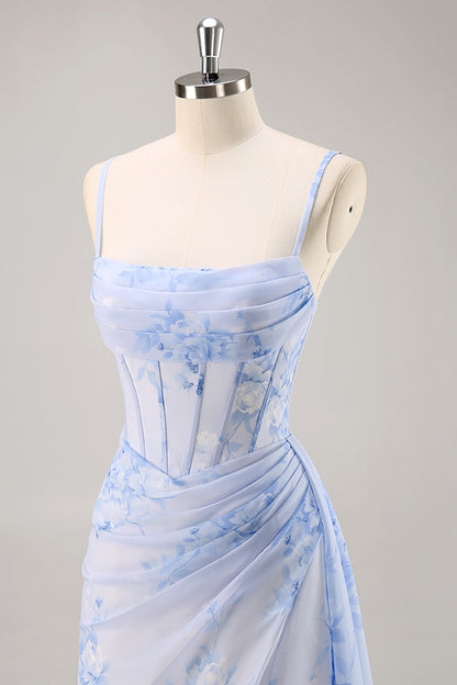 Valeska Floral Ruched Corset Dress
