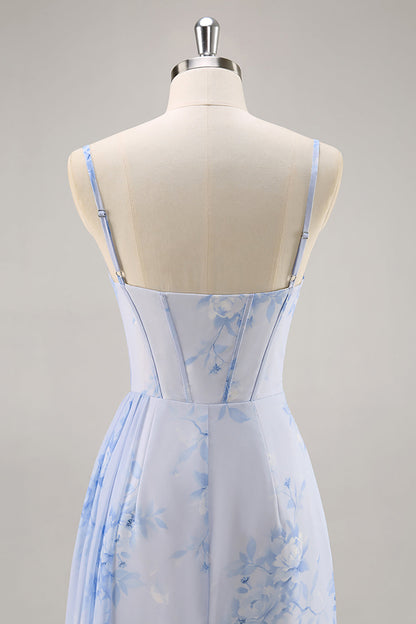 Valeska Floral Ruched Corset Dress