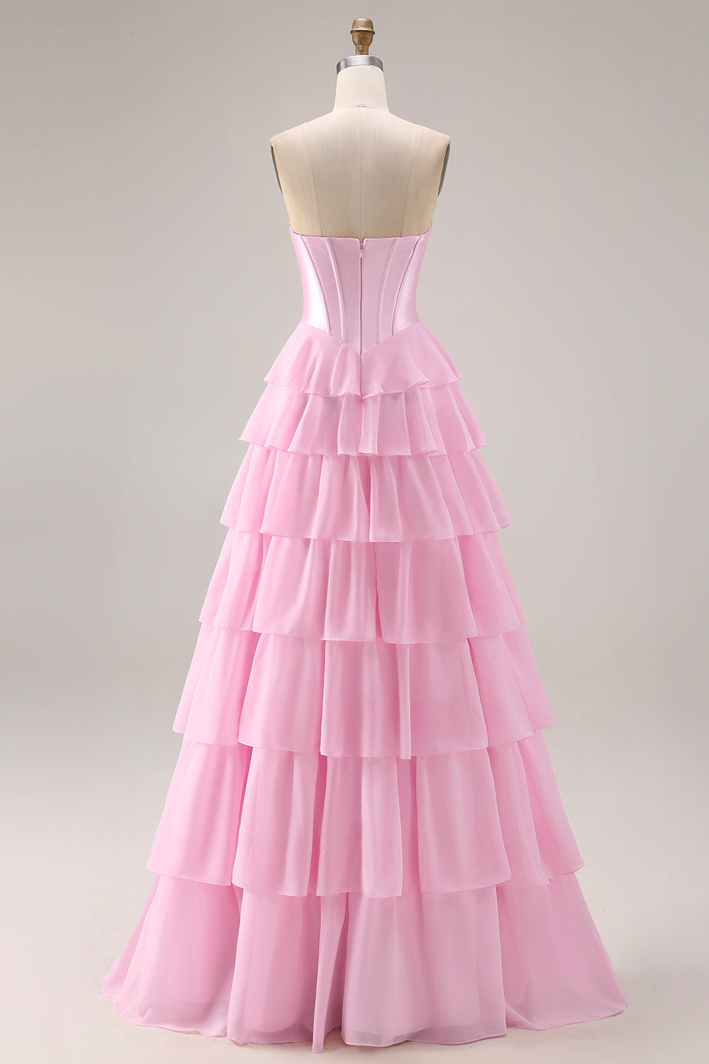 Savannah Sequin Dress with Corset Bodice and Tiered Ruffles