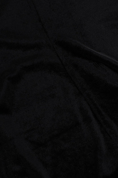 Dahlia Velvet Dress with Long Sleeves and Ruffle Hem