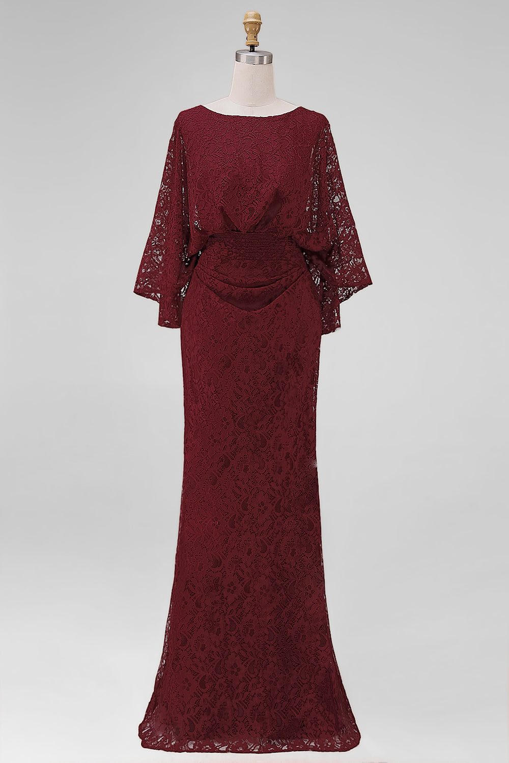 Florelle Lace Burgundy Sheath Dress