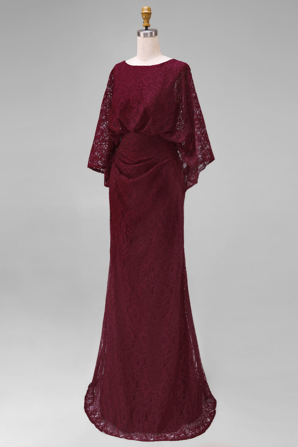Florelle Lace Burgundy Sheath Dress