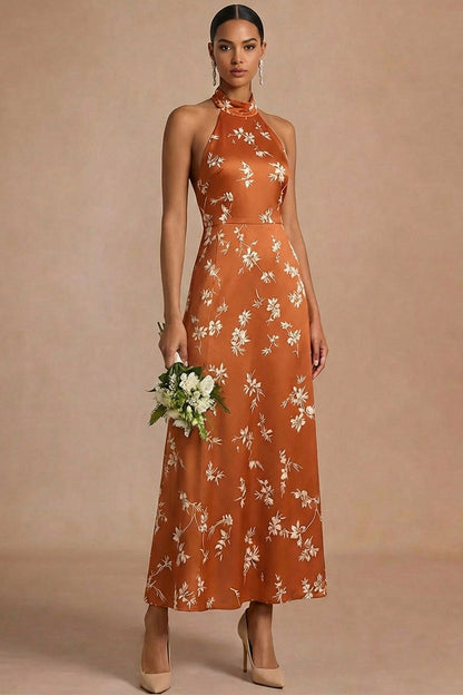 Anastasia Floral Halter Maxi Dress