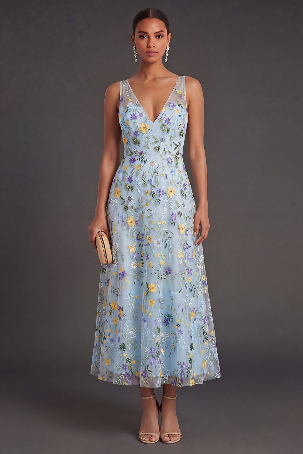 Noelia Floral Wedding Guest Maxi Dress