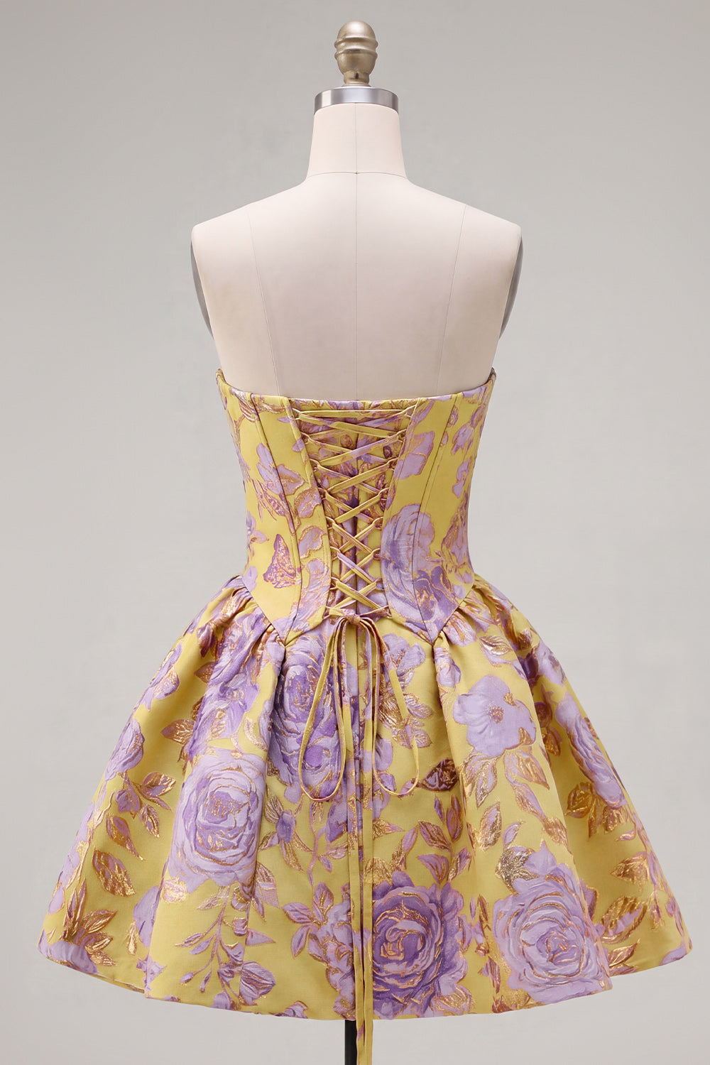 Harlow Homecoming Dress with Strapless Neck and Ruched Body