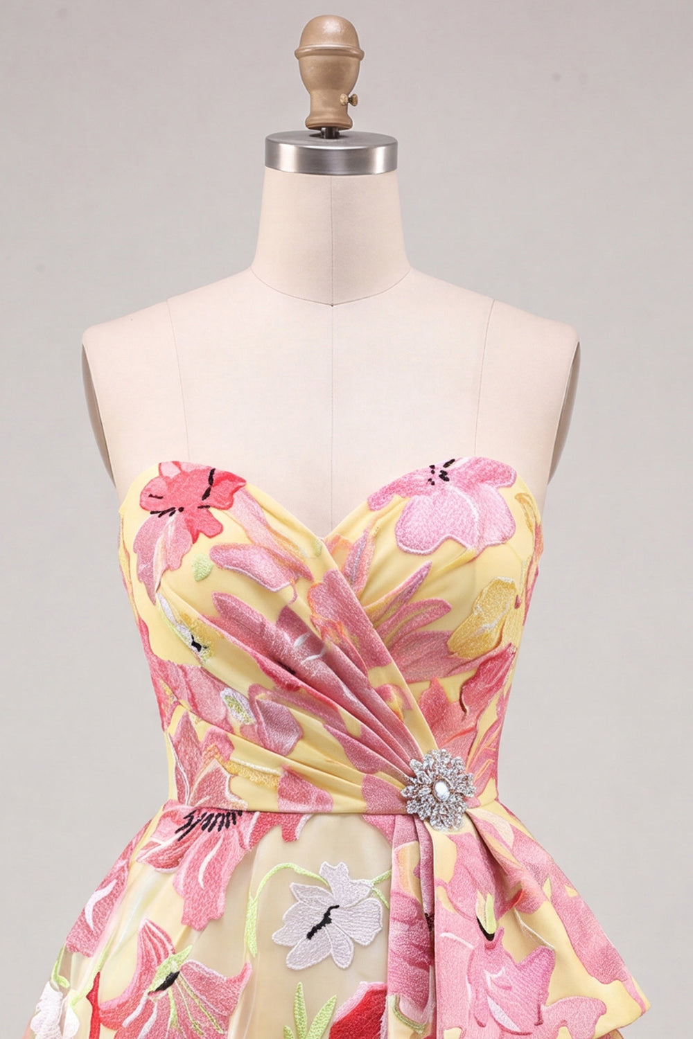 Janine Homecoming Dress with Sweetheart Neck and Beading