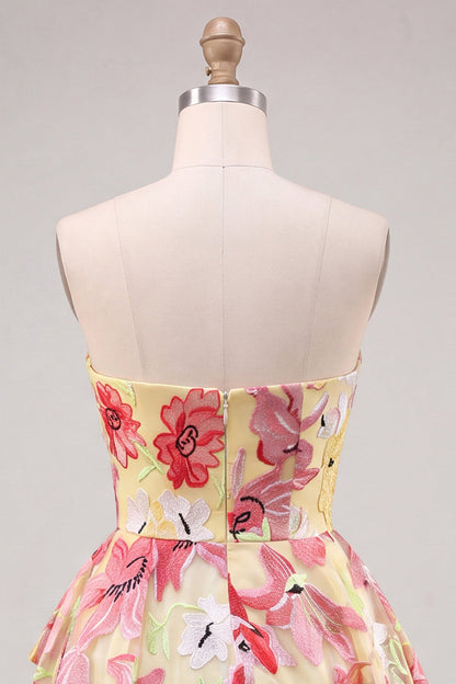 Janine Homecoming Dress with Sweetheart Neck and Beading