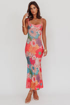 Lisette Lace Maxi Dress in Blush