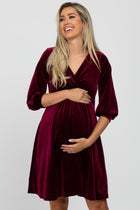 Lyla Velvet Wrap Babydoll Dress