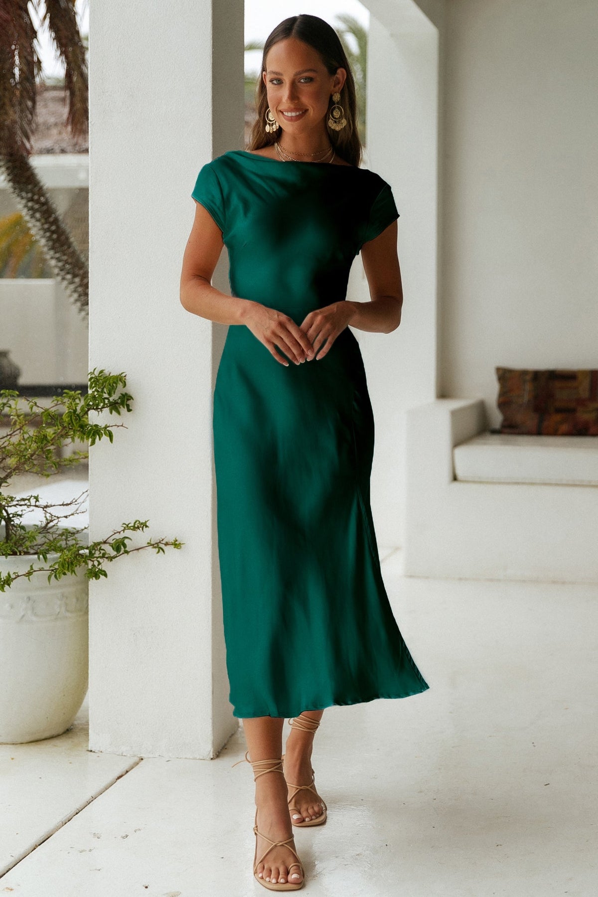 Sunny Green Maxi Dress