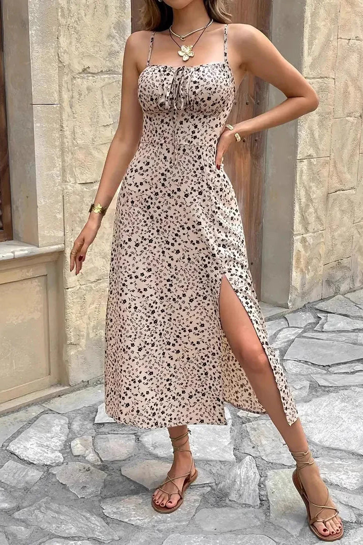 Verena Floral Spaghetti Maxi Dress