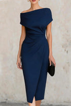 Alivia Pleated Midi Dress