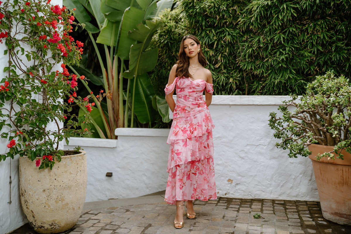 Sabrine Floral Maxi Dress