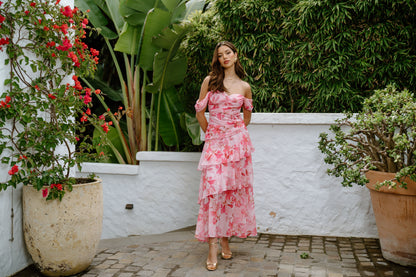 Sabrine Floral Maxi Dress