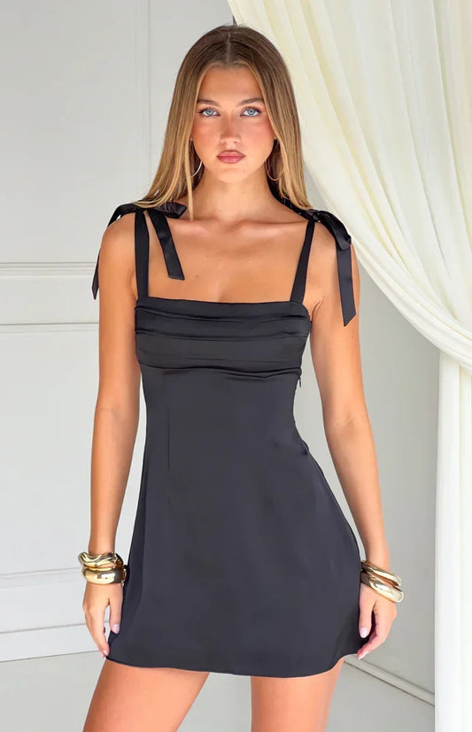 Silvana Black Mini Dress