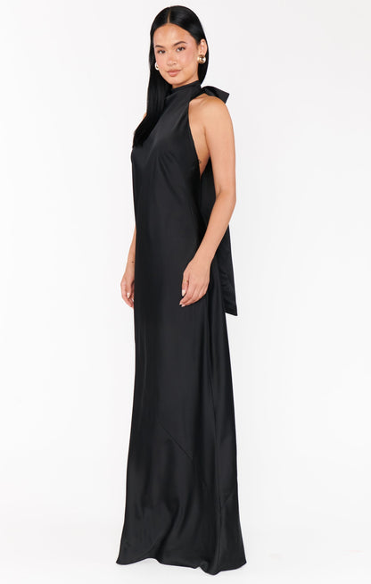 Tara Luxe Satin Maxi Dress