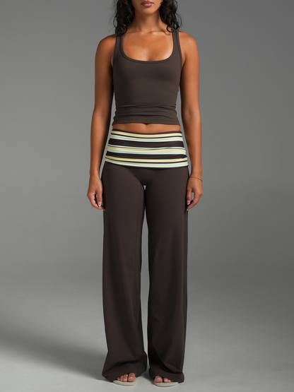 Julie Foldover Wide Leg Bottoms