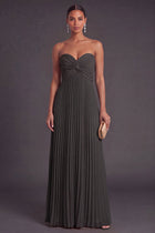 Aspen Pleated Sweetheart Formal Gown