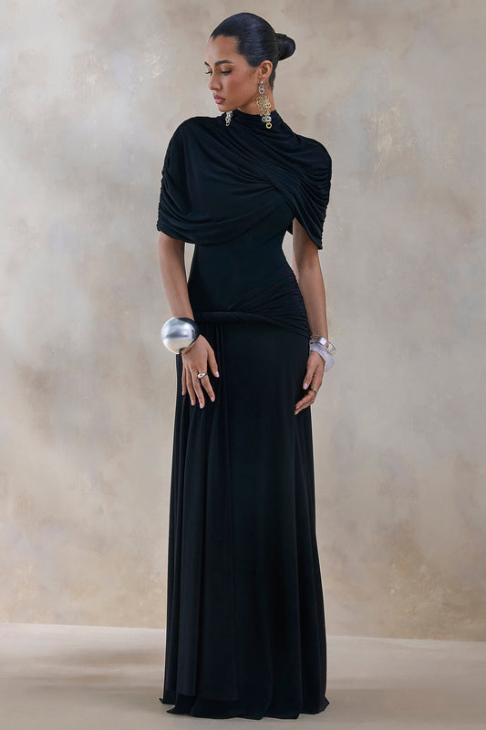 Evelisse Cape Evening Dress