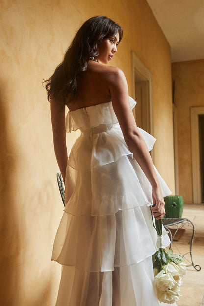 Oceana Layered Ruffle Maxi Dress