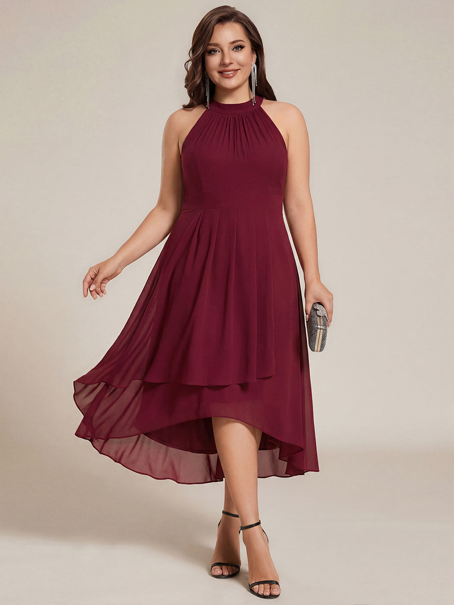 Robin Chiffon Halter Midi Dress