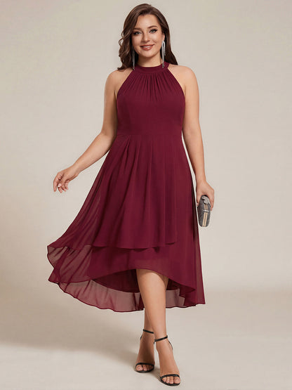 Robin Chiffon Halter Midi Dress