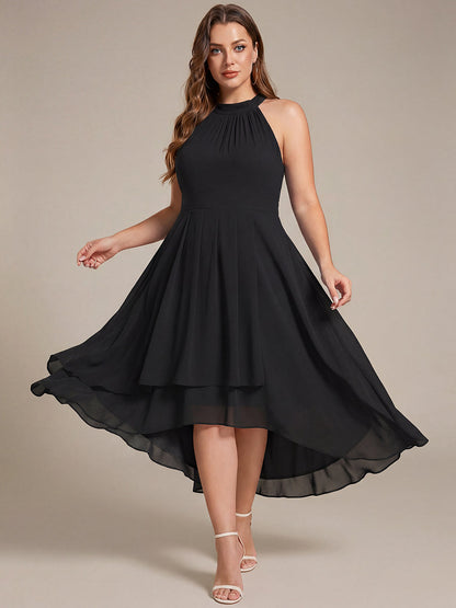 Robin Chiffon Halter Midi Dress
