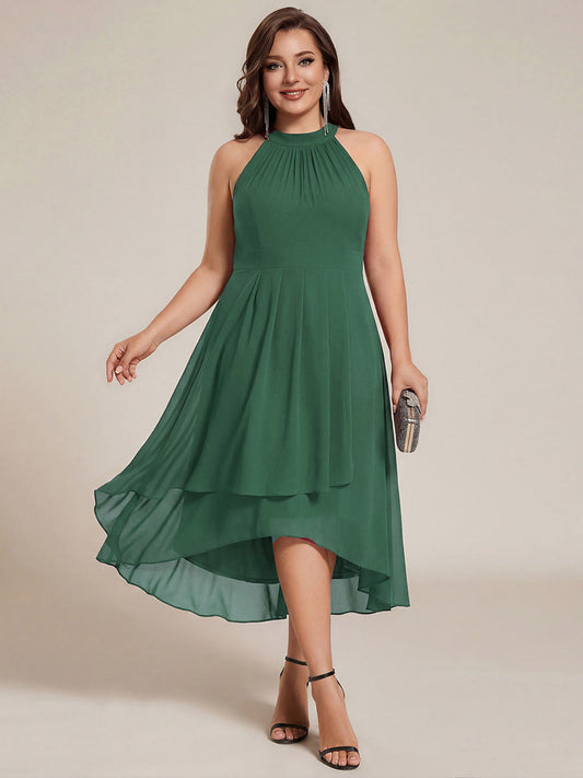 Robin Chiffon Halter Midi Dress