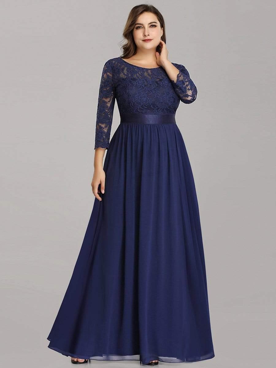 Fawn Black Lace Evening Dress