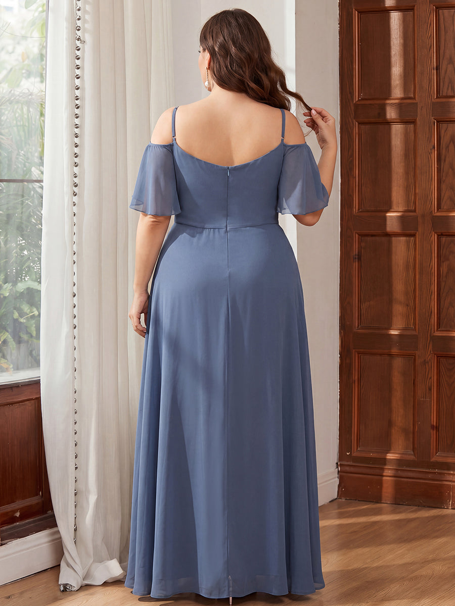 Calliope Formal Dress with Cold Shoulder and Side Slit