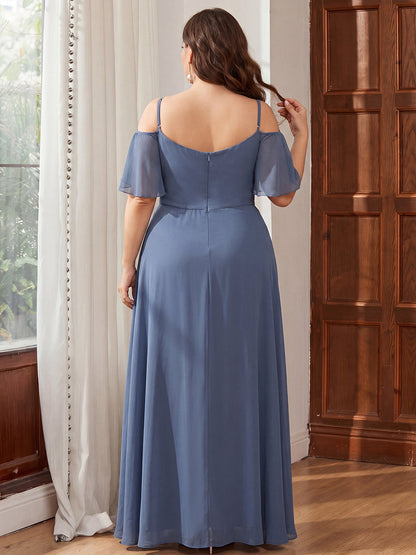 Calliope Formal Dress with Cold Shoulder and Side Slit