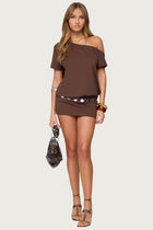Dorie Off-Shoulder Cutout Mini Dress