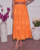 Dorothy Skirt with Embroidered Lace and Full Skirt
