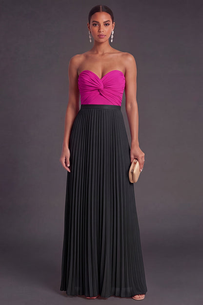 Aspen Pleated Sweetheart Formal Gown