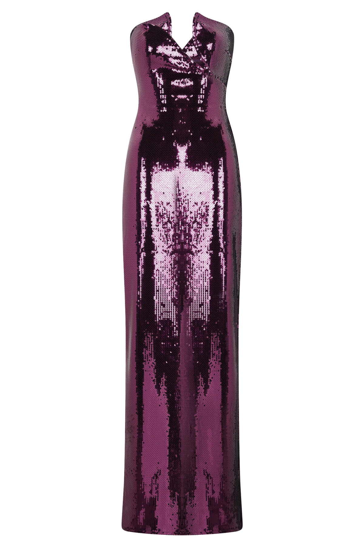 Aubrey Sequin Dress with Strapless Neck and Column Fit