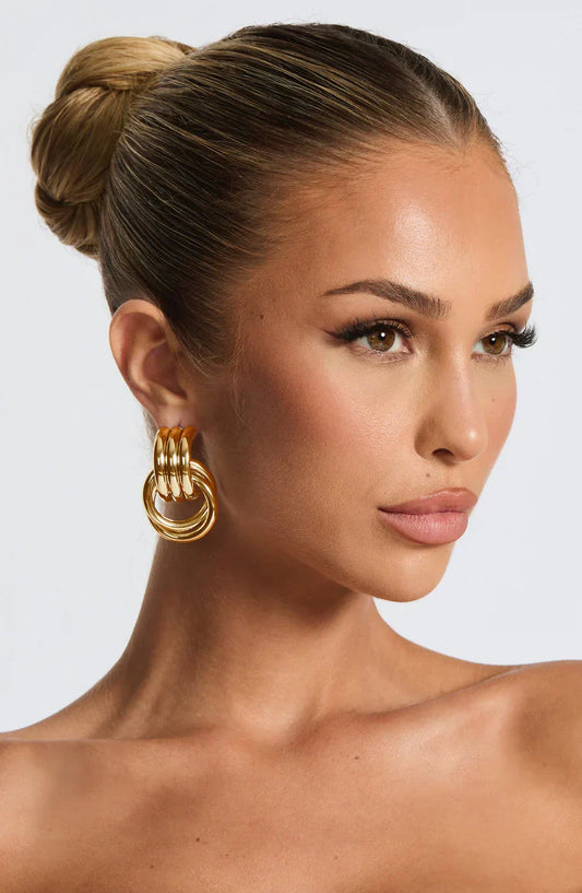 Divina Statement Hoop Earrings