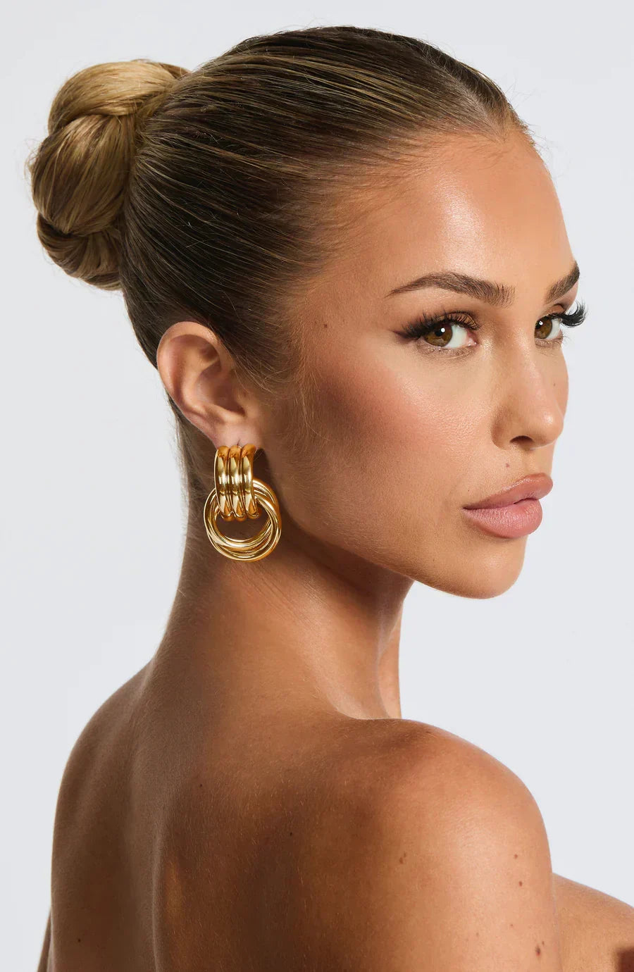 Divina Statement Hoop Earrings