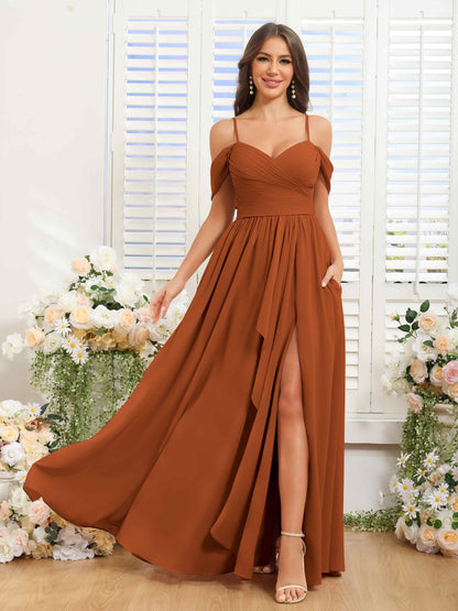 Briar Pleated Chiffon Midi Dress