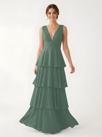 Erin Chiffon A-Line Wedding Guest Dress