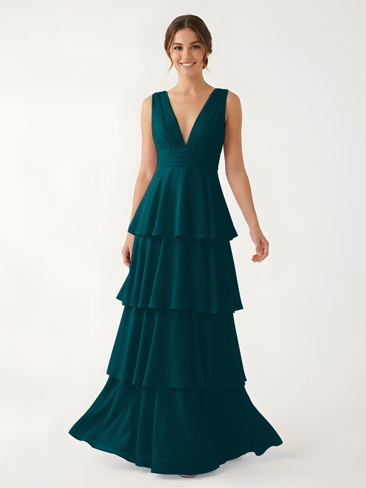 Erin Chiffon A-Line Wedding Guest Dress