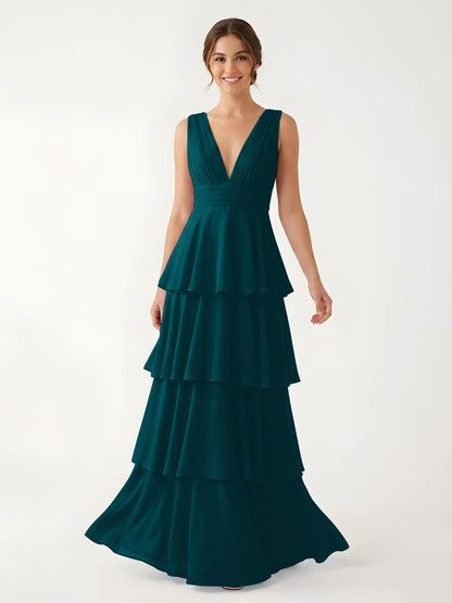 Erin Chiffon A-Line Wedding Guest Dress