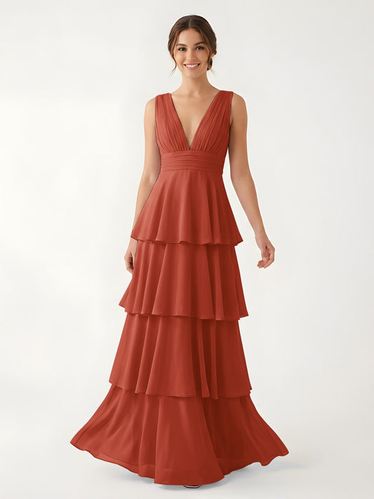 Erin Chiffon A-Line Wedding Guest Dress