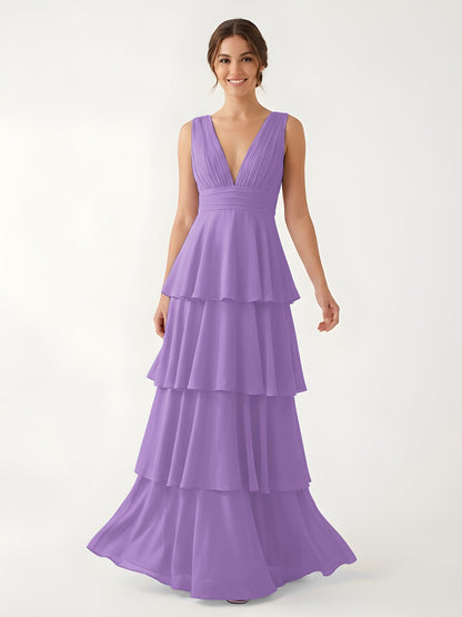 Erin Chiffon A-Line Wedding Guest Dress