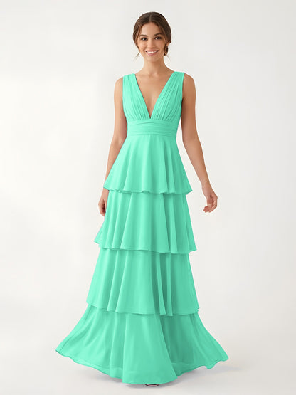 Erin Chiffon A-Line Wedding Guest Dress