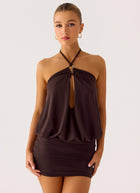 Jisoo Halter Mini Dress