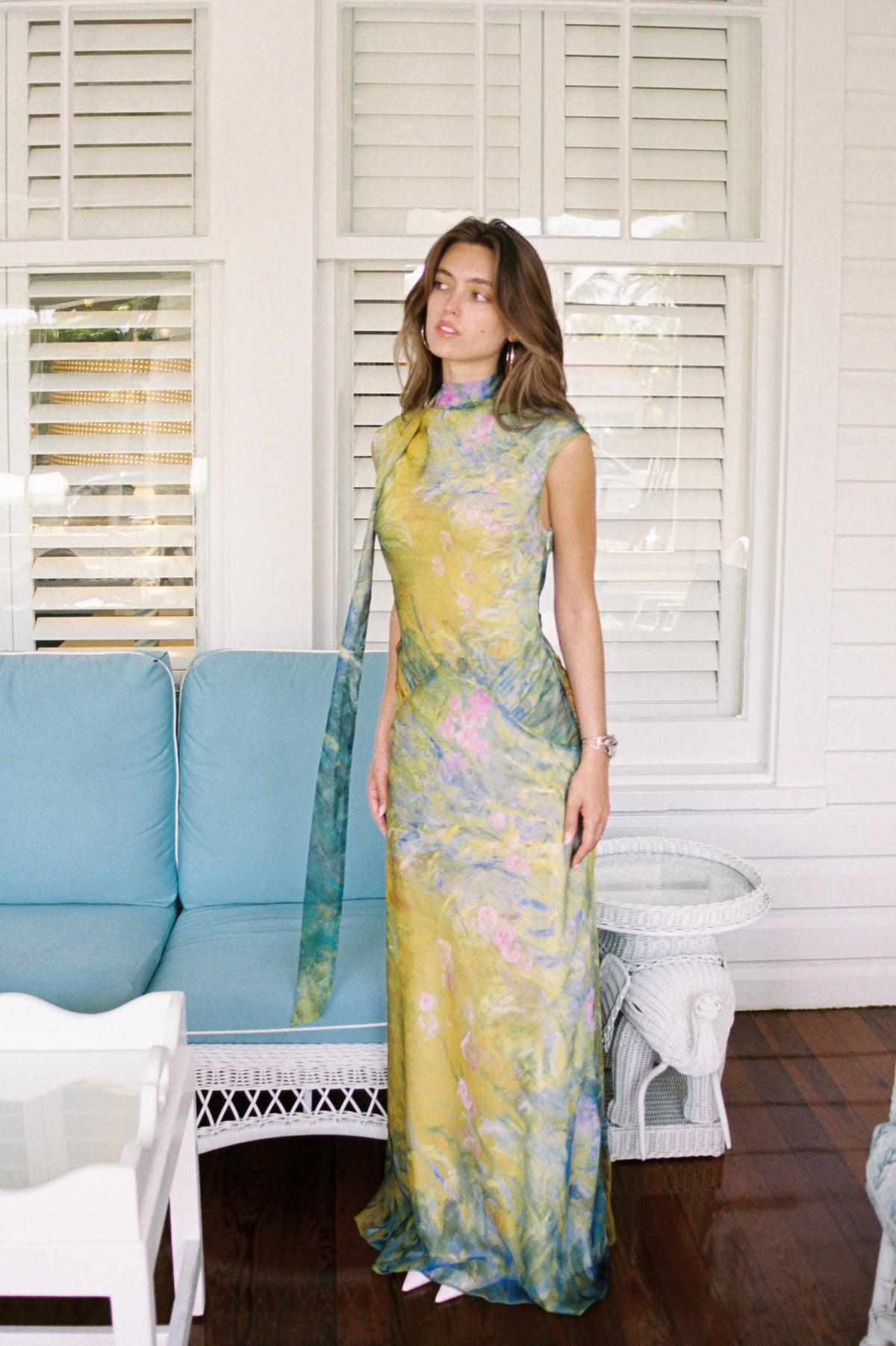 Jasmin Satin Maxi Dress