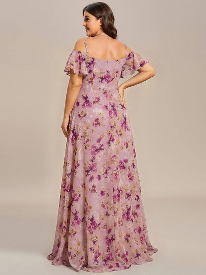 Calliope Formal Dress with Cold Shoulder and Side Slit