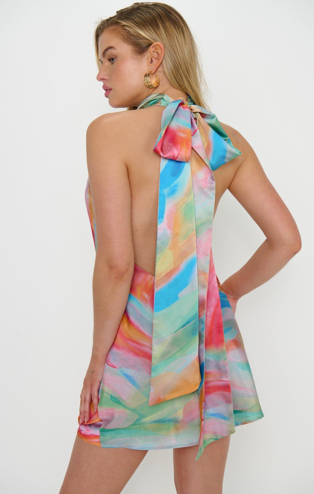Libby Colorful Canvas Mini Dress